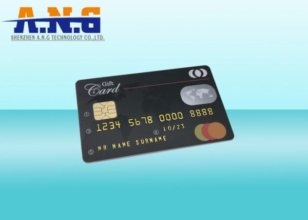 HiCo Black 3 Track Magstripe IC Contact Magnetic PVC Card SLE4428 SLE5528