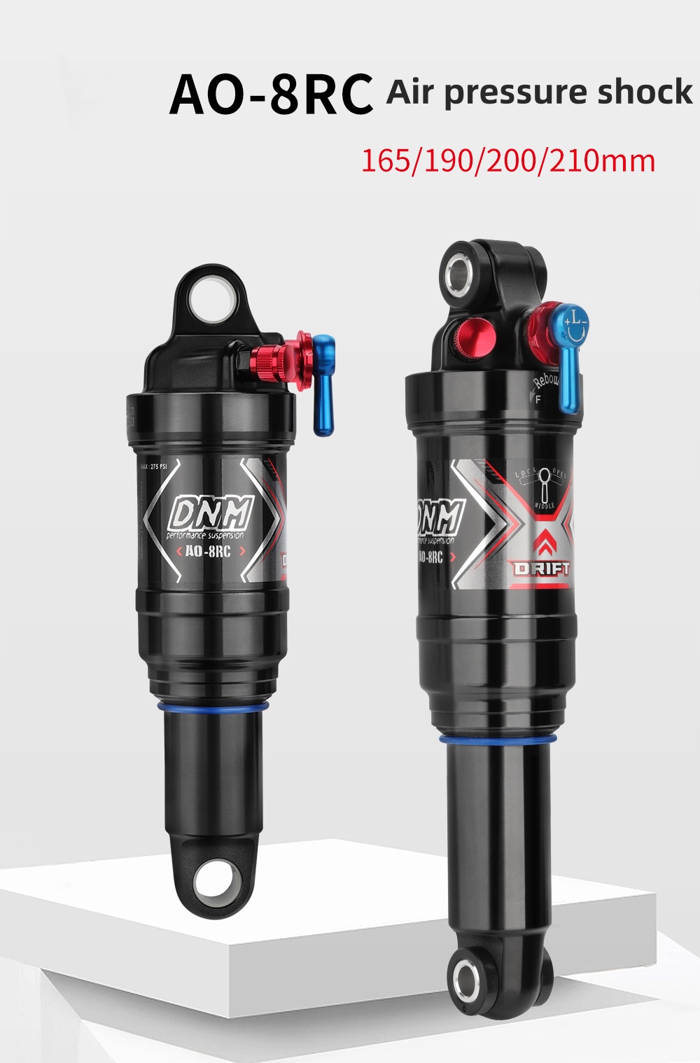 Dnm Ao-8RC Мотоциклетный пружинный амортизатор воздушного удара с регулировкой демпера
