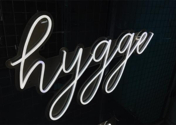 EU Plug White Hugger Neon Led Signs Silica Gel For Teacher