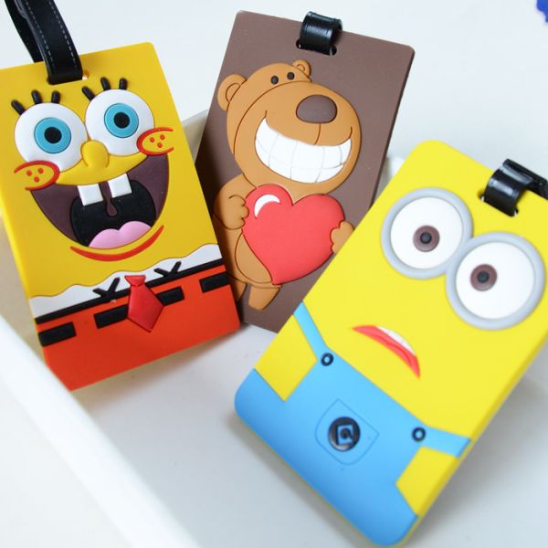Hot Sale cheap New Style Promotional wholesale cartoon travel custom luggage tag name tag