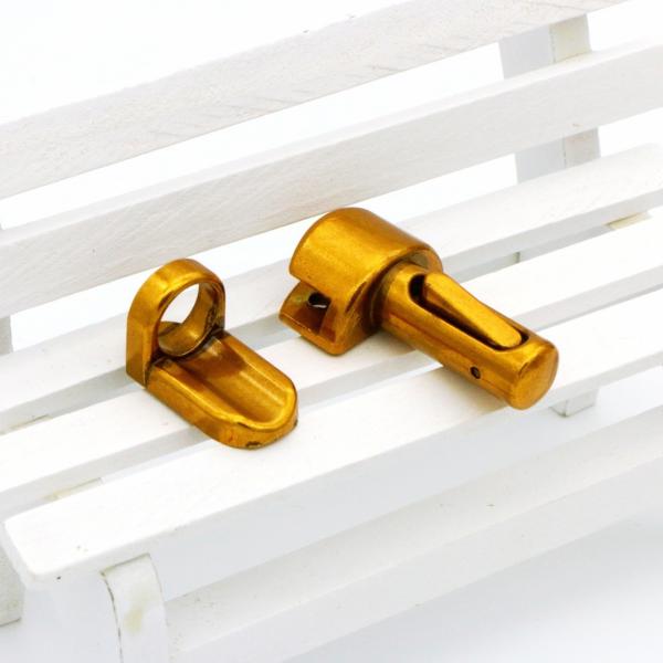 Factory direct sale metal accessories zinc alloy 33.9 mm length OEP color bullet lock for handbags