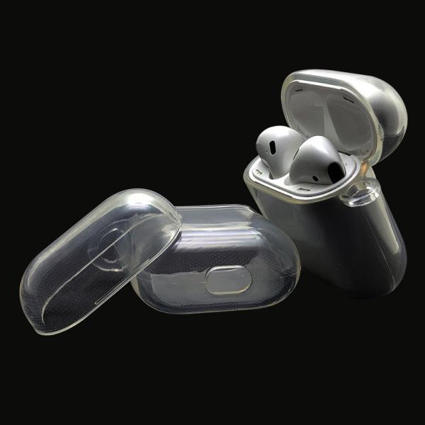Transparence Case Protective Silicone Cover Skin Compatible with Apple AirPods 2 and 1