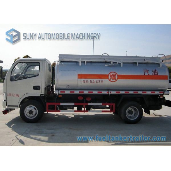 5m3 4x2 Dong Feng Oil Tank Trailer Chemical Tanker Truck 72W 80km/h