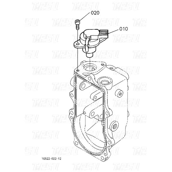 DC 24V Fuel Stop Solenoid 1C010-60015 KX080 Excavator Electrical Parts
