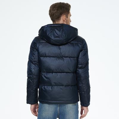Adjustable Drawstring Mens Down Coat Windproof Mens Padded Jacket