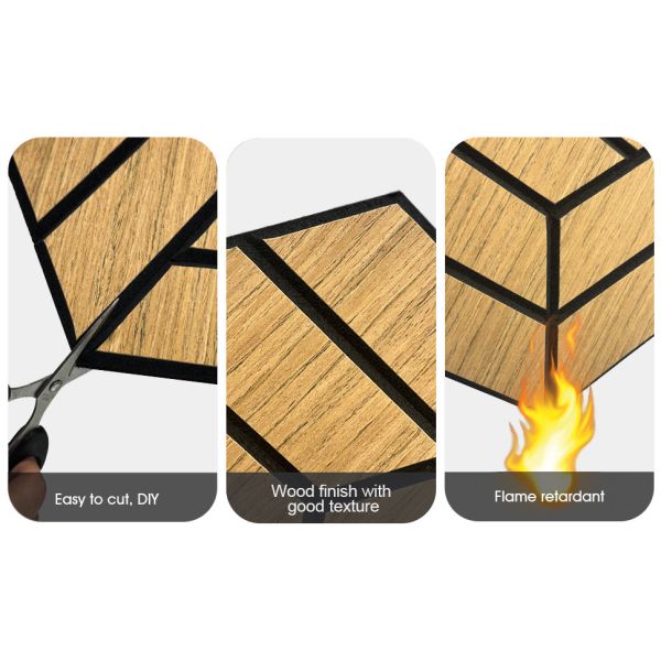 Hexagon Polyester Fiber Acoustic Panel Wall Panels Interior Home Decoration