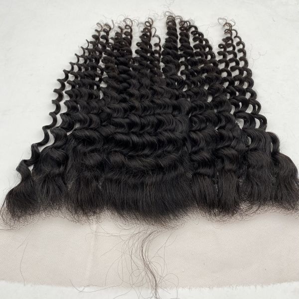 Deep wave 13x6Customized 20A Natural Hairline Super Thin HD Lace Frontal100%