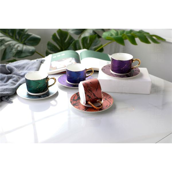 Reusable 8oz 240ml Christmas Fine Porcelain Coffee Mugs