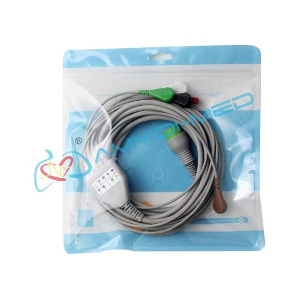 Hwatime Ecg Cables And Leadwires 6 Pin Medical 3.3 meters Ecg Cable 5 Lead