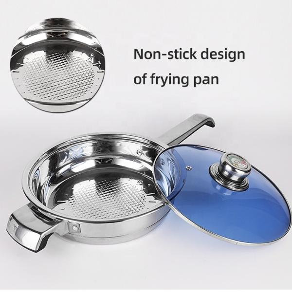 Multifunction Cooking Pots Stainless Steel Sets Cookware Pot And Pans Cookware Set With Thermometer