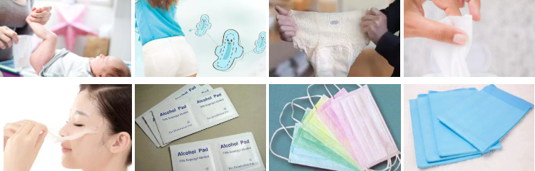 вискоза 100% тканей 40gsm гидрофильная Spunlace Nonwoven Breathable для влажного обтирает