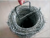 Electro Galvanized Fence Barbed Wire For Grass Boundary / Highway Protecting