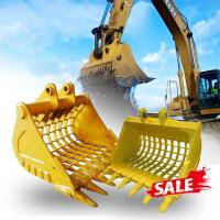 Matériel en acier de Skeleton Bucket Pièce jointe Nm400 Q355B d'excavatrice de pelle rétro