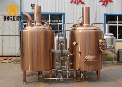 Red Copper / SS Tank Small Brewery Equipment 500L 380V/220V 60HZ Power