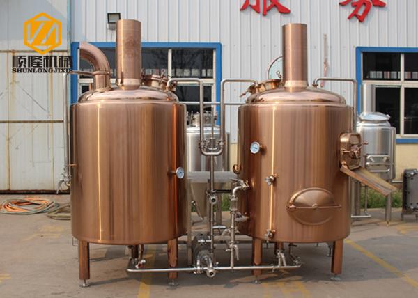Red Copper / SS Tank Small Brewery Equipment 500L 380V/220V 60HZ Power