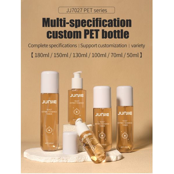 Wholesale PET Plastic Cosmetic Serum Lotion Pump Bottle 100ml Empty Skincare Container Facial Toner Packaging Custom Color Logo