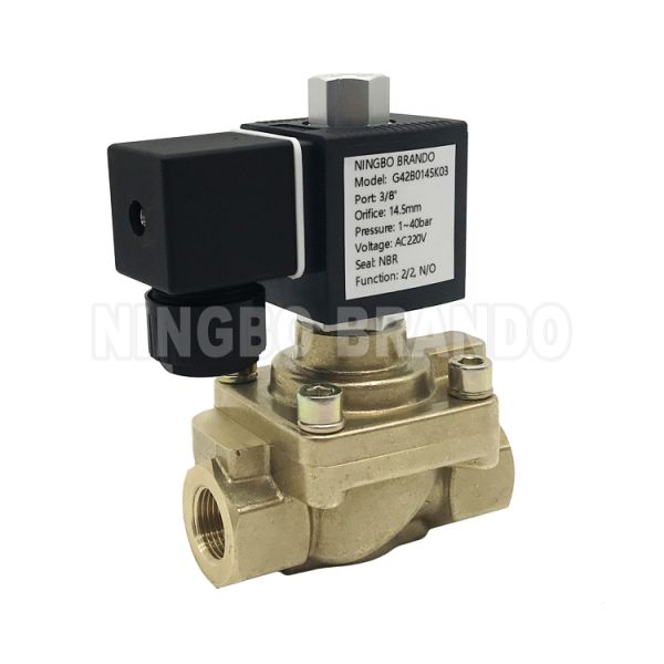 322H75 1/2'' 40 bar Parker Type Normally Open Solenoid Valve 24V 110V 220V