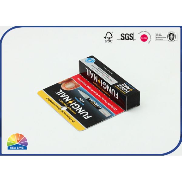 Foldable Cardboard Hanger Paper Box Custom Print Retail Packaging