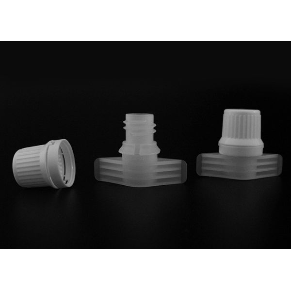 9.6mm Single Gap HDPE Plastic Nozzle And Cap For Drinking Doypack