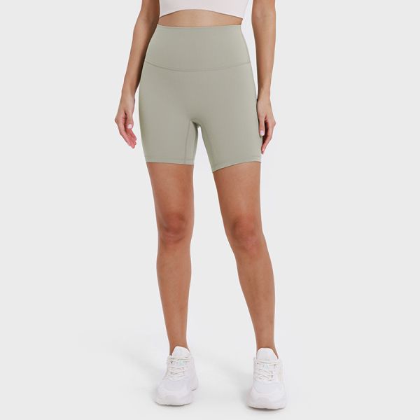 High Waisted Teal Workout Biker Shorts for Women Buttery Soft Stretchy 4 Inch Inseam