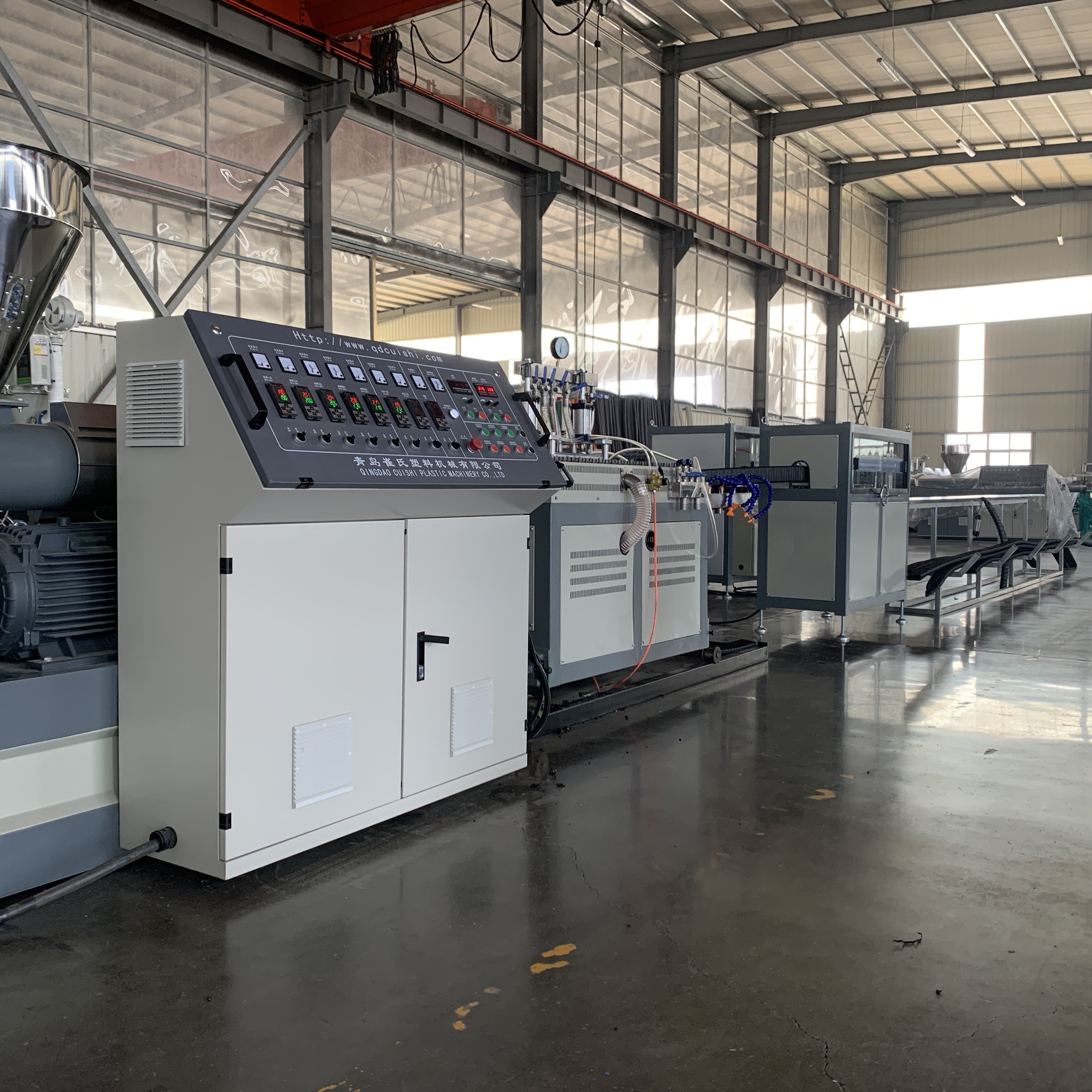 High Speed Fully Automatic Prestressed Plastic Corrugated Pipe Production Line / HDPE Post-tensioning Bellows Extrusion Machine Price