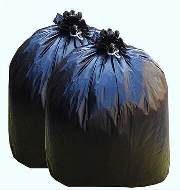 Black Plastic Garbage Bags Disposable Trash Bags Flat Packing Or Roll Packing