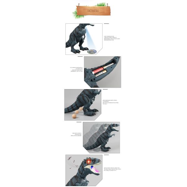 Projection Egg Laying Dinosaur Model Great for Unisex and Children Aged 2 to 4