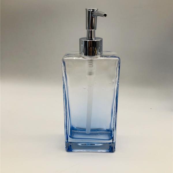 Accessoires en verre carré ensemble de style vintage pour la maison Hôtel Ombre bleu
