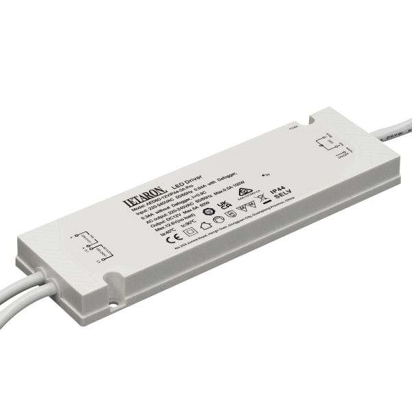 Flicker Free Constant Voltage Led Light Driver Led Power Supply 60w For Bathroom Lighting