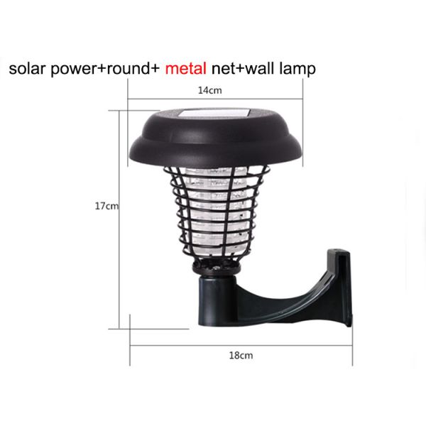 Outdoor Solar Anti-Mosquito Lamp Two Lawn Lights With Purple And White Light