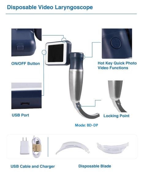 Veterinary use flexible endoscope Fiber Optic Anesthesia video laryngoscopy difficult airway pediatric neonate