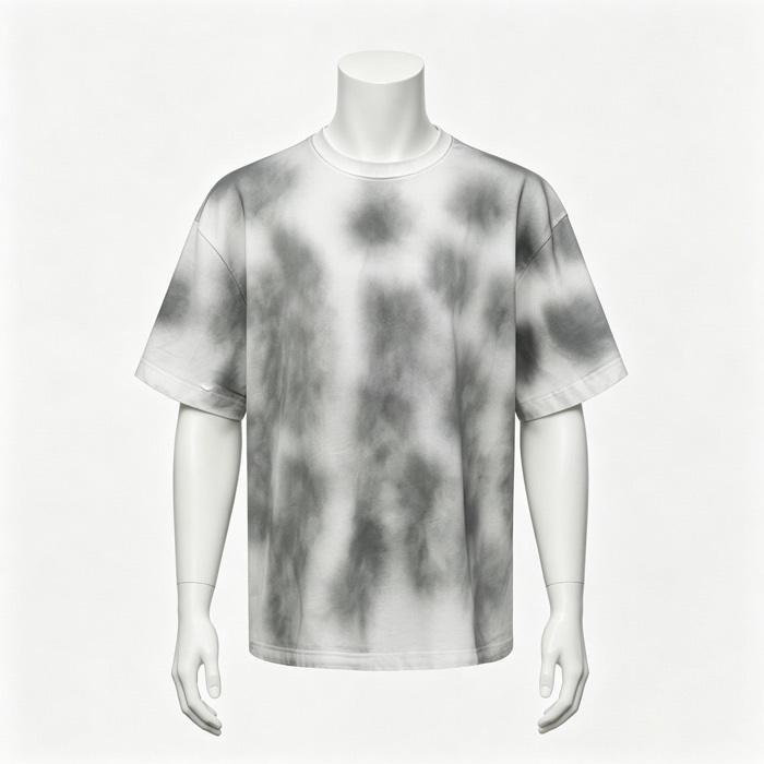 255GSM Raw Edge T Shirt Horse Wash Distressed Vintage Tee Grunge