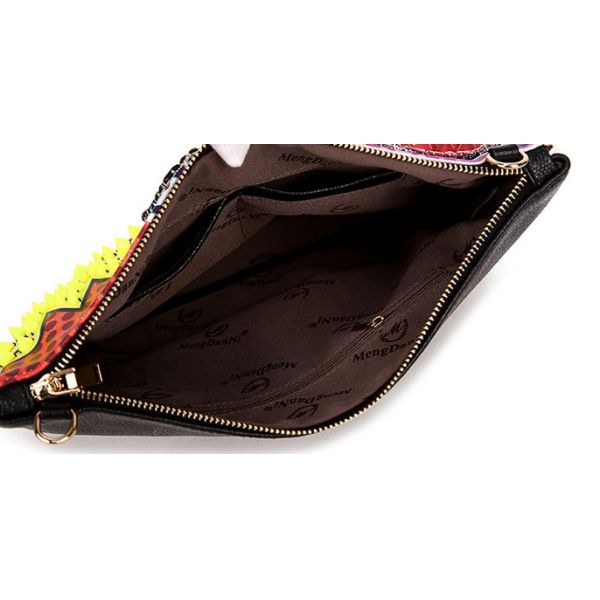 2016 new creative handmade embroidery exquisite fashion pu leather shoulder diagonal package tide Ms.