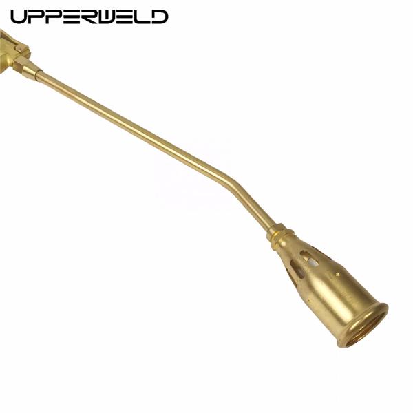 Upper Brass Weed Burner Gas Nozzle for Gold Heating Torch Propane Flame Weeding Burner