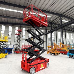 6m 230kg Capacity Electric Mini Scissor Lift Platform For Narrow Spaces