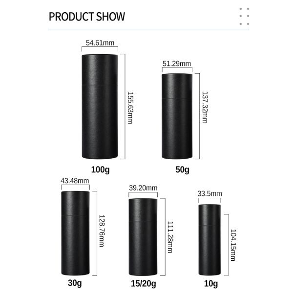 Customizable Kraft Cardboard Tubes UV Protection 10ml 15ml 20ml 30ml