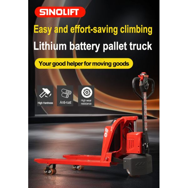 CBD1.5Li-2 CBD2.0Li-2 all new 2nd generation lithium powered electric pallet truck. Pallet truck with electric drive and electric lifting of loads weight 1500 kgs or 2000kgs