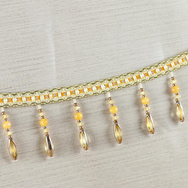 Handmade fashionable chain beads lace tassels fringes for curtain/sofa/pillow decoration