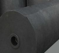 tissu noir non tissé résistant au feu de la fibre de verre 80g