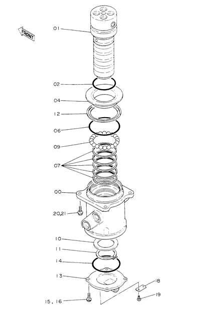 Asamblea conjunta 9062438 de eslabón giratorio de EX200 ZAX200 para el excavador de Hitachi