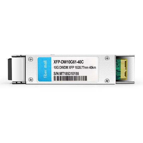 RAD XFP-5D-61 Compatible 10G DWDM XFP C61 100GHz 1528.77m 40km LC SMF DDM Transceiver Module