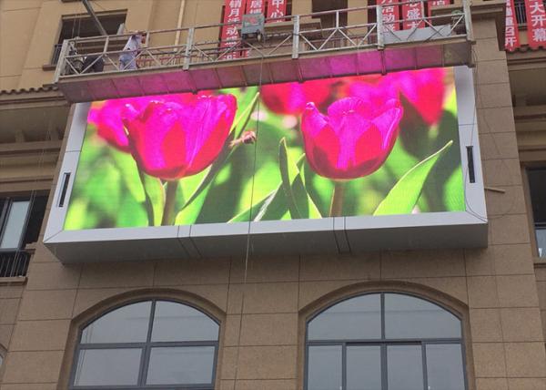 P10 Outdoor Full Color LED Display Big Advertising Screen 960x960mm IP65 waterproof cabinet