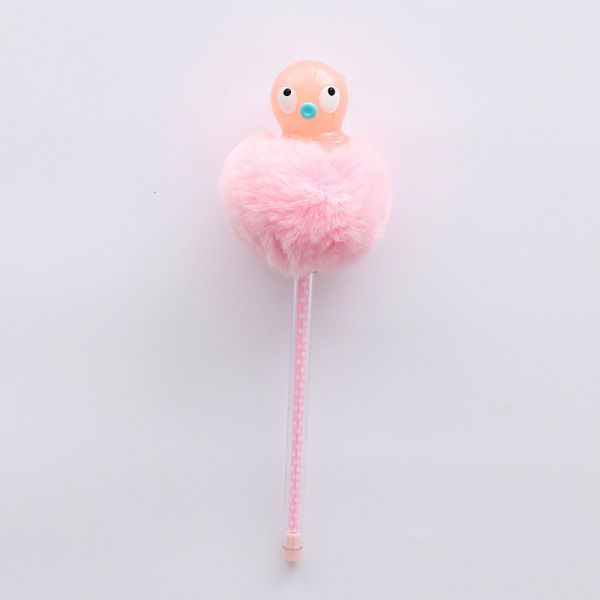 Прочное пластикового Nib ручки 0.5mm плюша пинка пушистого пастельного Ultralight