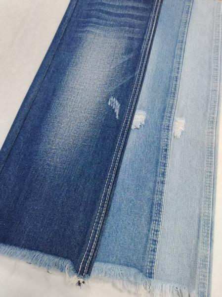10.9oz Cotton Polyester Rayon Denim Fabric DARK INDIGO 12S For boyfriends Jeans