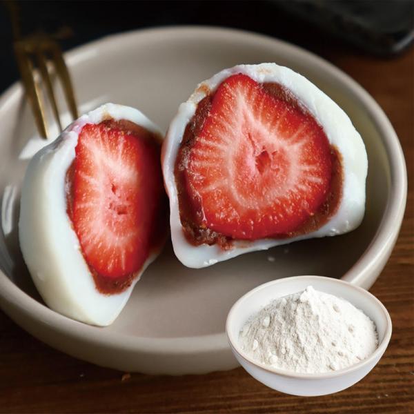 Strawberry Milk Flavor Rice Fruit Mochi Soft Dried Sandwich With Sweet Grain Desserts