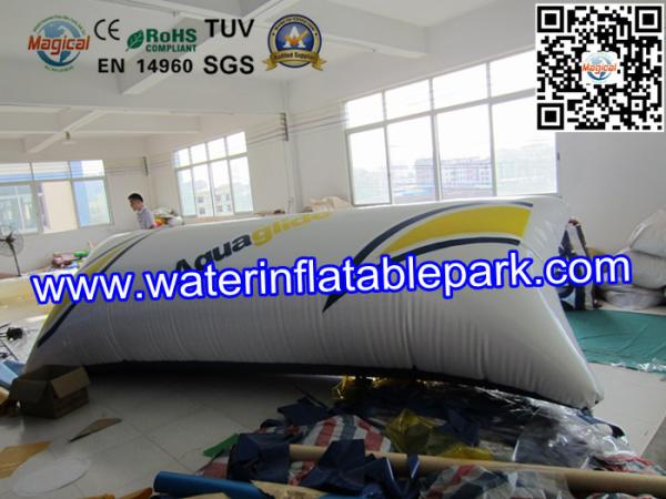 0.9mm PVC  Inflatable Water Blob Pillow , Inflatable Water Toys For Lake