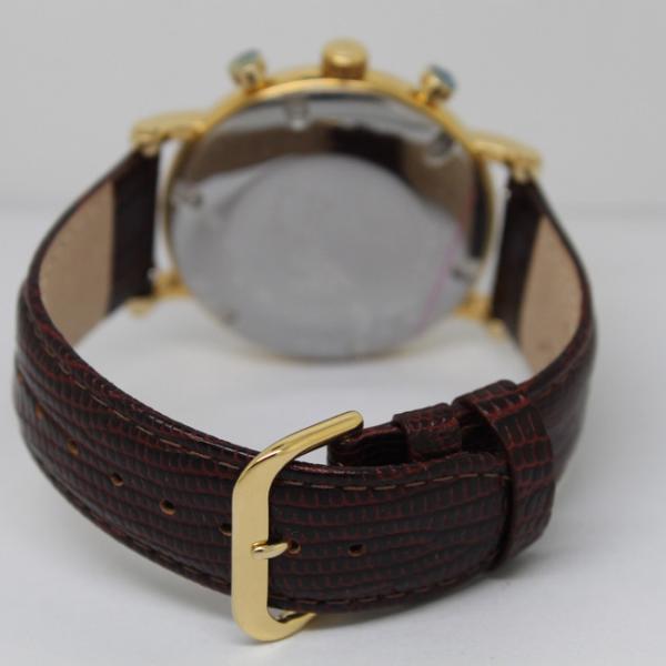 OEM Stainless Steel Watches / Genuine Leather Band Watches With Power Reserve