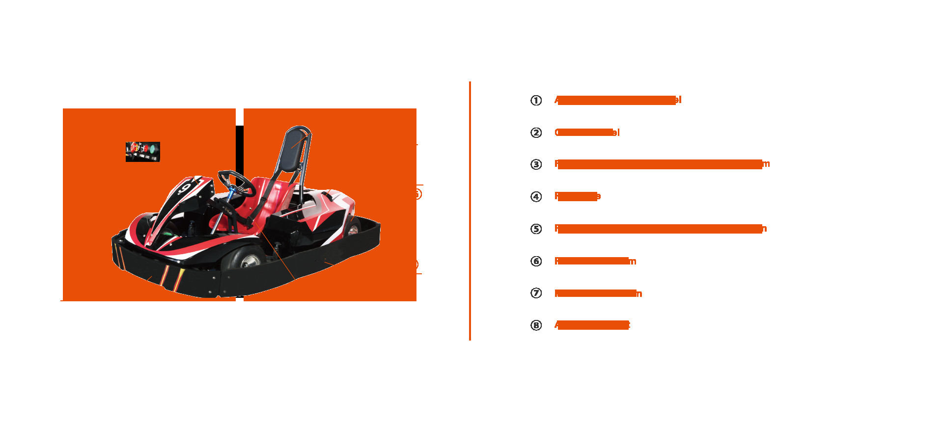 батарея 48V 25Ah*2 использующая энергию идет обслуживание ISO9001 Kart удаленное