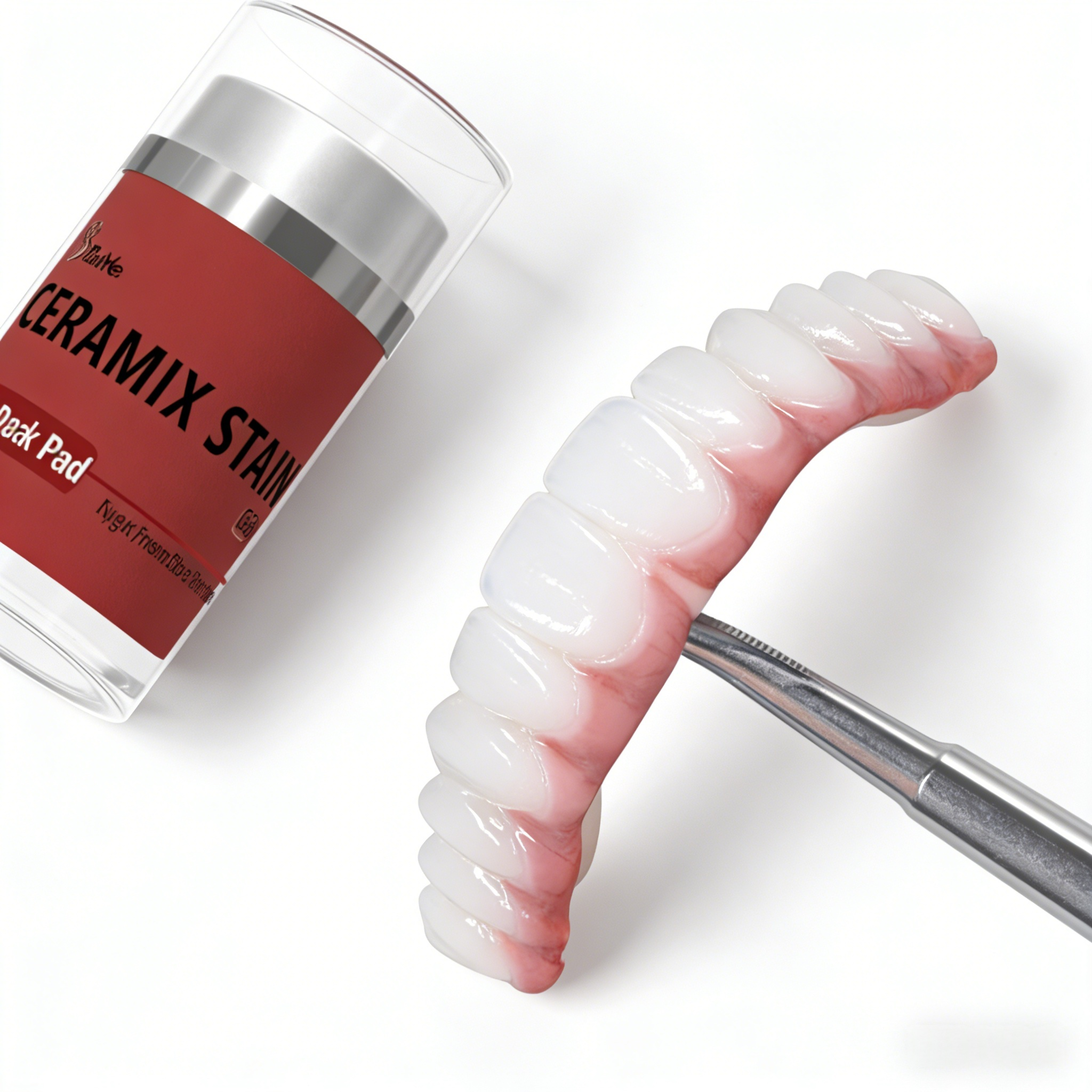 Compatible With Various Dental Ceramics Zirconia Low Firing Glaze Non Fluorescent Featuring Multiple Shades For Versatile