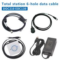DOC210 EDC139 Cable de datos para TOPCON SOKKIA Estaciones totales ES/OS/PS a PC (Win11) 6 agujero
